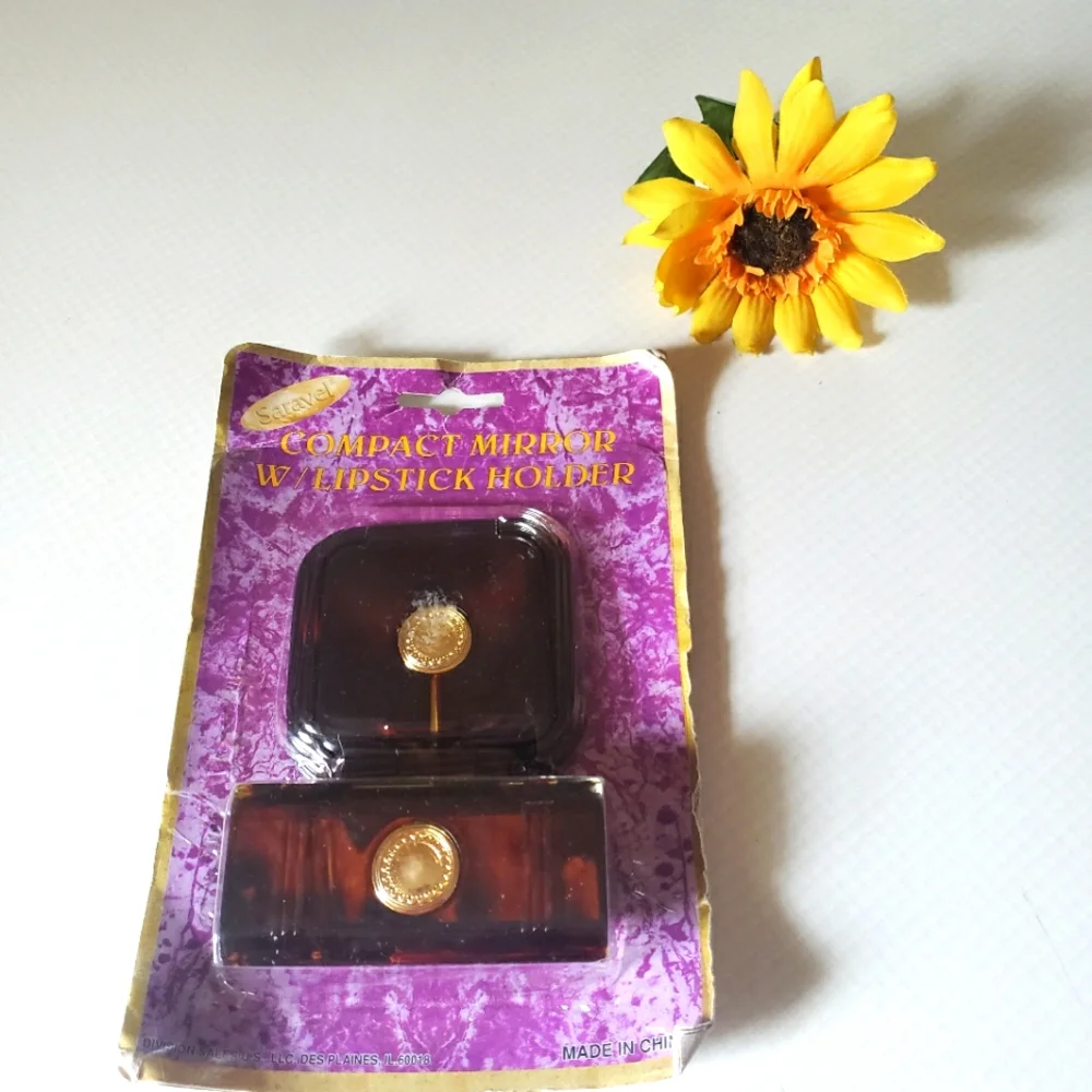Just In: Brand New Chic Boutique Style Compact Mirror and Lipstick Holder